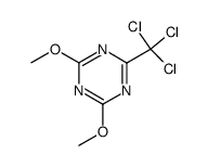 2,4-dimethoxy-6-trichloromethyl-[1,3,5]triazine结构式