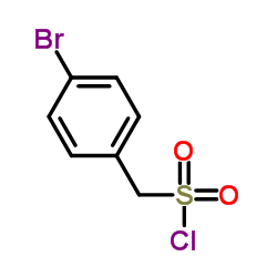 (4-Bromophenyl)methanesulfonyl chloride Structure