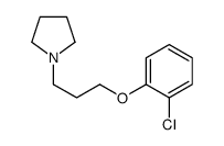 1-[3-(2-chlorophenoxy)propyl]pyrrolidine结构式