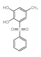 1,2-Benzenediol,5-methyl-3-(phenylsulfonyl)- structure