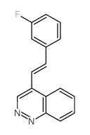 Cinnoline,4-[2-(3-fluorophenyl)ethenyl]- Structure