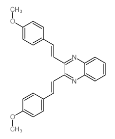 Quinoxaline, 2,3-bis(p-methoxystyryl)-结构式
