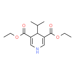1,4-Dihydro-4-(1-methylethyl)-3,5-pyridinedicarboxylic acid diethyl ester结构式