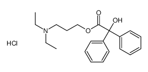 3-(diethylamino)propyl 2-hydroxy-2,2-diphenylacetate,hydrochloride结构式