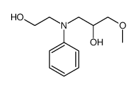 1-[N-(2-hydroxyethyl)anilino]-3-methoxypropan-2-ol Structure