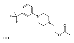 2-[4-[3-(trifluoromethyl)phenyl]piperazin-1-yl]ethyl acetate,hydrochloride结构式