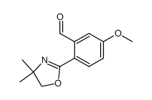 2-(4,4-dimethyl-4,5-dihydro-oxazol-2-yl)-5-methoxy-benzaldehyde结构式
