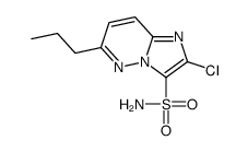 2-chloro-6-propylimidazo[1,2-b]pyridazine-3-sulfonamide Structure