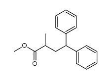 4,4-Diphenyl-2-methylbuttersaeuremethylester结构式