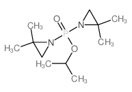 1-[(2,2-dimethylaziridin-1-yl)-propan-2-yloxy-phosphoryl]-2,2-dimethyl-aziridine structure
