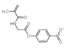 Glycine,N-(2-methyl-1-oxo-2-propen-1-yl)-, 4-nitrophenyl ester Structure