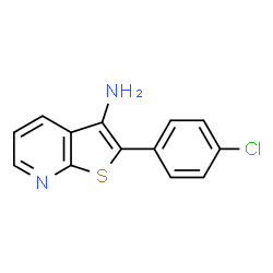 2-(4-chloro-phenyl)-thieno[2,3-b]pyridin-3-ylamine structure