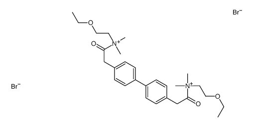 2-ethoxyethyl-[2-[4-[4-[2-[2-ethoxyethyl(dimethyl)azaniumyl]-2-oxoethyl]phenyl]phenyl]acetyl]-dimethylazanium,dibromide结构式