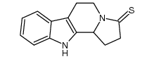 1,2,5,6,11,11b-hexahydro-indolizino[8,7-b]indole-3-thione Structure