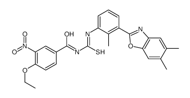 Benzamide, N-[[[3-(5,6-dimethyl-2-benzoxazolyl)-2-methylphenyl]amino]thioxomethyl]-4-ethoxy-3-nitro- (9CI) picture