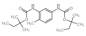 2-methylbutan-2-yl N-[2-methyl-5-(2-methylbutan-2-yloxycarbonylamino)phenyl]carbamate结构式