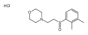 4-[2-(2,3-dimethylphenyl)sulfinylethyl]morpholine,hydrochloride结构式