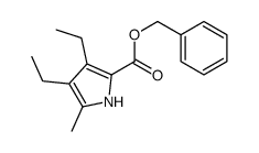 benzyl 3,4-diethyl-5-methyl-1H-pyrrole-2-carboxylate结构式