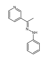 N-phenyl-N'-(1-pyridin-3-yl-ethylidene)-hydrazine Structure