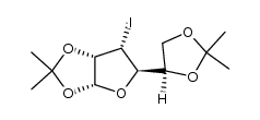 3-Deoxy-1,2:5,6-di-O-isopropylidene-3-iodo-α-D-glucofuranoside Structure