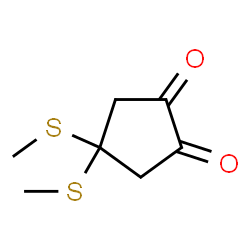 1,2-Cyclopentanedione,4,4-bis(methylthio)-(9CI)结构式