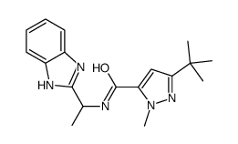 1H-Pyrazole-5-carboxamide,N-[1-(1H-benzimidazol-2-yl)ethyl]-3-(1,1-dimethylethyl)-1-methyl-(9CI)结构式