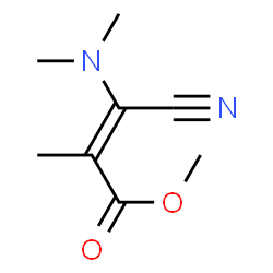 2-Propenoicacid,3-cyano-3-(dimethylamino)-2-methyl-,methylester,(2E)-结构式