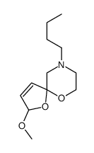 7-butyl-2-methoxy-1,10-dioxa-7-azaspiro[4.5]dec-3-ene结构式