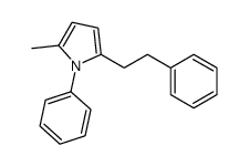 2-methyl-1-phenyl-5-(2-phenylethyl)pyrrole Structure