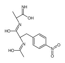 (2S)-2-acetamido-N-[(2S)-1-amino-1-oxopropan-2-yl]-3-(4-nitrophenyl)propanamide结构式