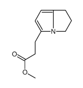 methyl 3-(6,7-dihydro-5H-pyrrolizin-3-yl)propanoate结构式