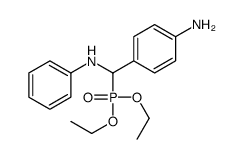 4-[anilino(diethoxyphosphoryl)methyl]aniline结构式