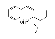 2-((Z)-3-Hydroxy-3-propyl-hex-1-enyl)-phenol结构式