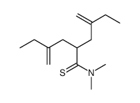 N,N-dimethyl-4-methylidene-2-(2-methylidenebutyl)hexanethioamide Structure