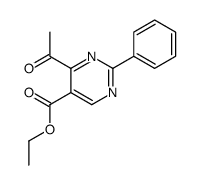 ethyl 4-acetyl-2-phenylpyrimidine-5-carboxylate结构式
