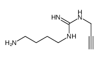 1-(4-aminobutyl)-2-prop-2-ynylguanidine Structure
