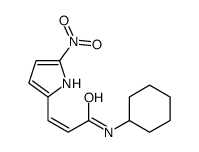 N-cyclohexyl-3-(5-nitro-1H-pyrrol-2-yl)prop-2-enamide结构式