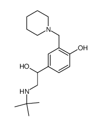 4-(2-tert-Butylamino-1-hydroxy-ethyl)-2-piperidin-1-ylmethyl-phenol Structure