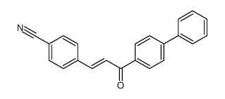 4-[3-oxo-3-(4-phenylphenyl)prop-1-enyl]benzonitrile Structure