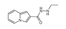 Indolizine-2-carboxylic acid N'-ethyl-hydrazide Structure
