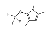 3,5-dimethyl-2-(trifluoromethylsulfanyl)-1H-pyrrole Structure