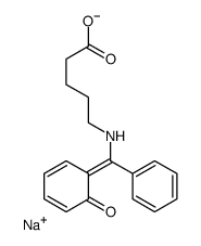 sodium,5-[[(Z)-(6-oxocyclohexa-2,4-dien-1-ylidene)-phenylmethyl]amino]pentanoate结构式