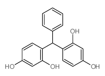 4-[(2,4-dihydroxyphenyl)-phenyl-methyl]benzene-1,3-diol Structure