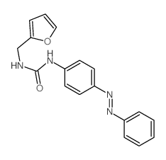 1-(2-furylmethyl)-3-(4-phenyldiazenylphenyl)urea结构式