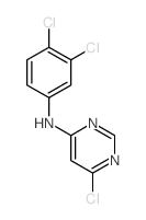 4-Pyrimidinamine,6-chloro-N-(3,4-dichlorophenyl)- structure