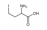 2-amino-4-iodobutanoic acid Structure