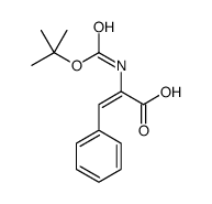 2-[(2-methylpropan-2-yl)oxycarbonylamino]-3-phenylprop-2-enoic acid Structure