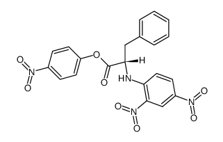(S)-2-(2,4-Dinitro-phenylamino)-3-phenyl-propionic acid 4-nitro-phenyl ester Structure