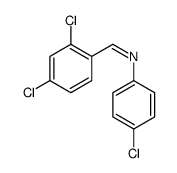 N-(4-chlorophenyl)-1-(2,4-dichlorophenyl)methanimine结构式