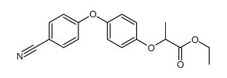 ethyl 2-[4-(4-cyanophenoxy)phenoxy]propanoate结构式